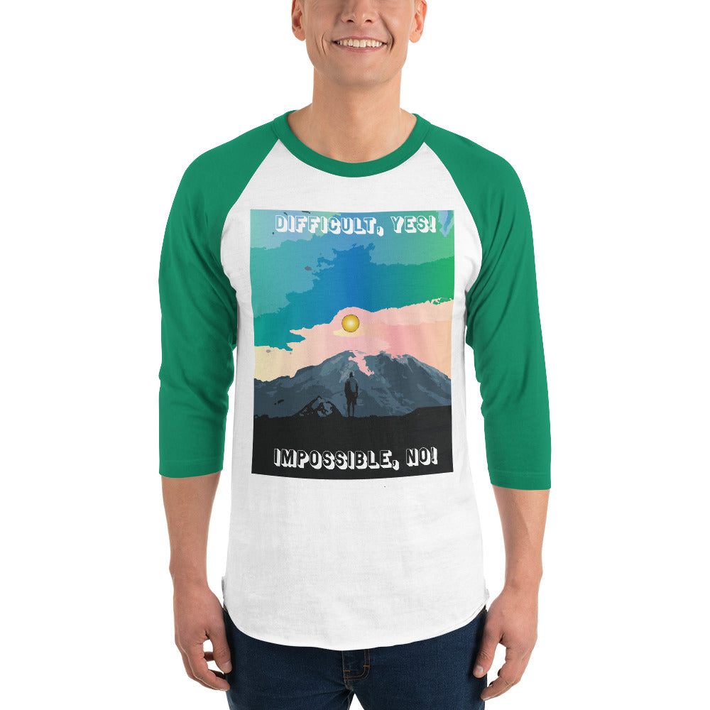 3/4 sleeve raglan shirt (Difficult, yes! Impossible, NO!)