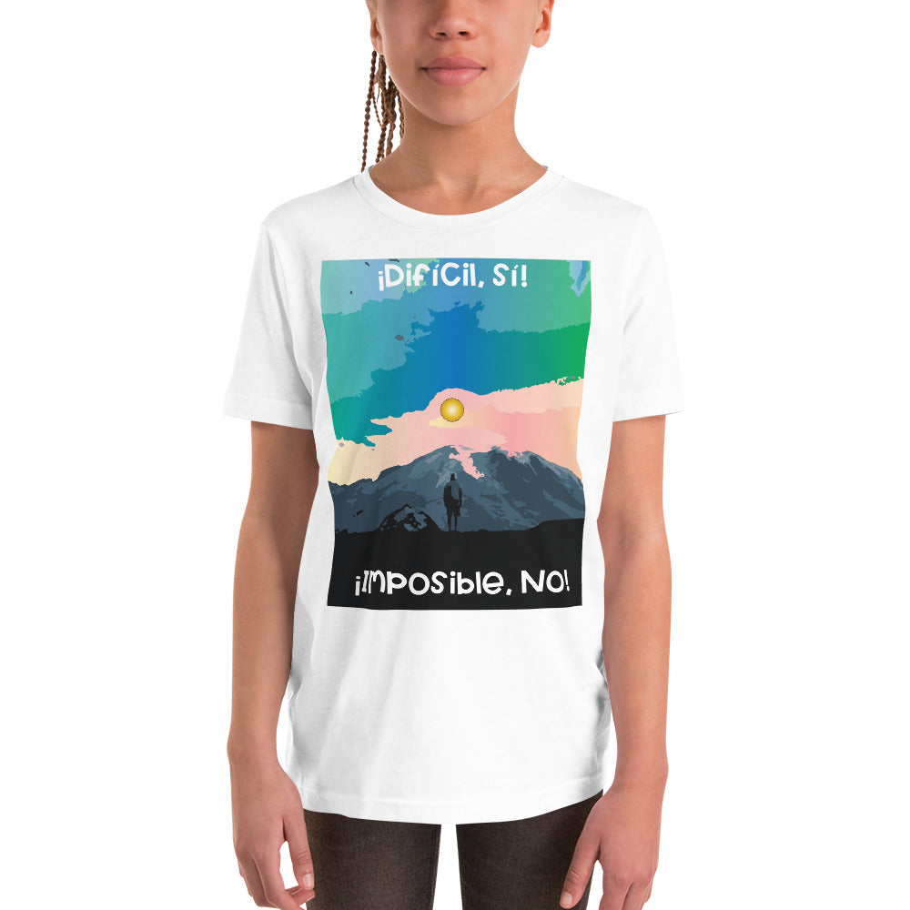 Camiseta de manga corta júnior (¡Difícil, si! ¡Imposible, NO!)