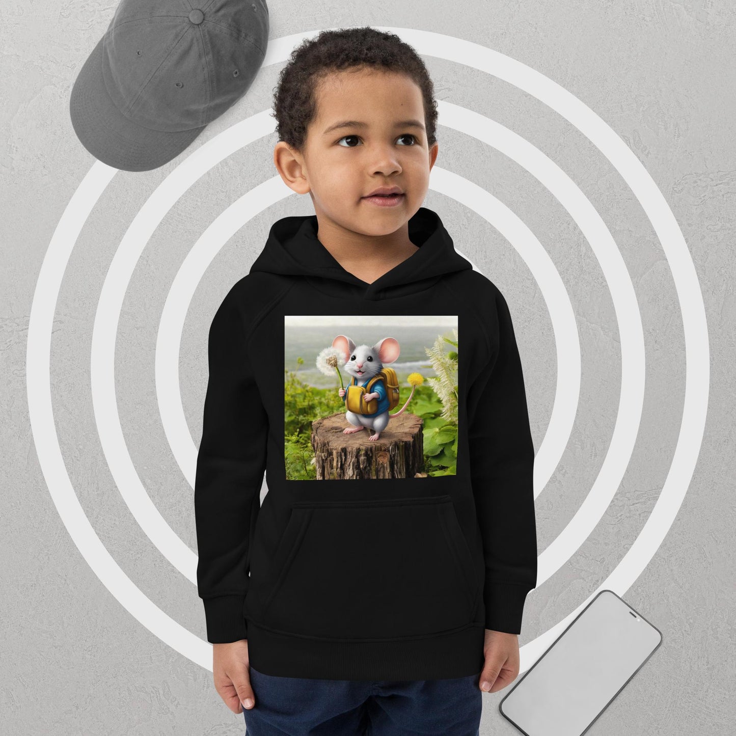 (Your Journey Awaits Collection) Kids eco hoodie