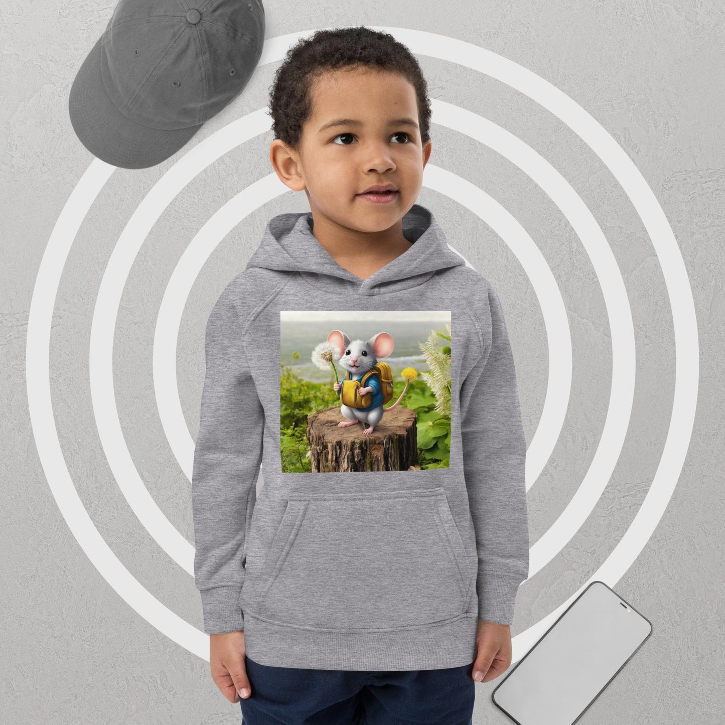 (Your Journey Awaits Collection) Kids eco hoodie