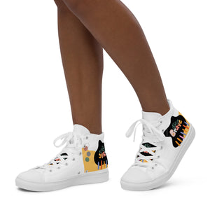 BE BRAVE!   Women’s high top canvas shoes