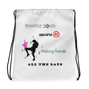 Drawstring bag   (Scoring goals, Getting A's)