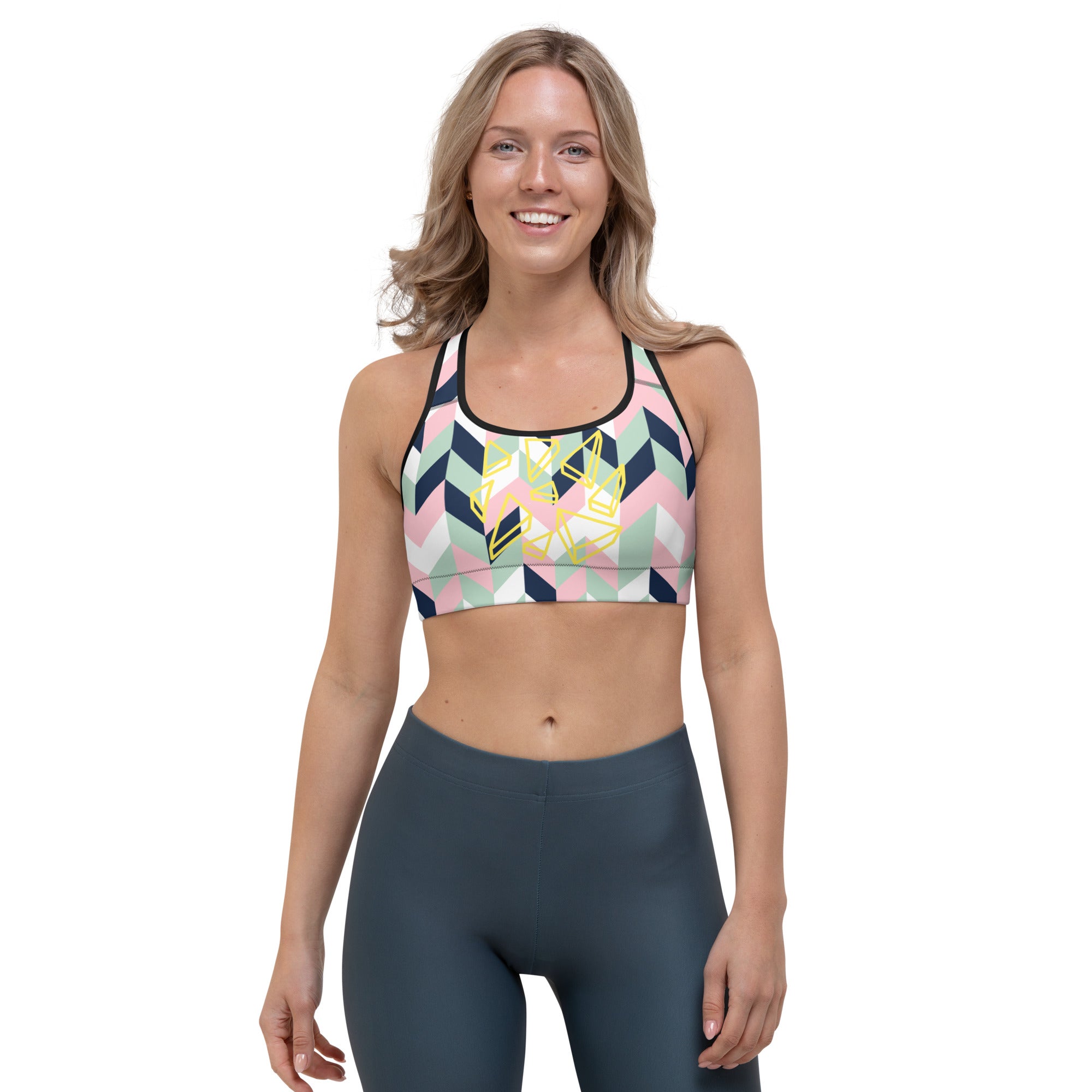 (Geometric) Sports bra