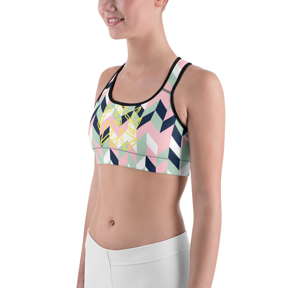 (Geometric) Sports bra