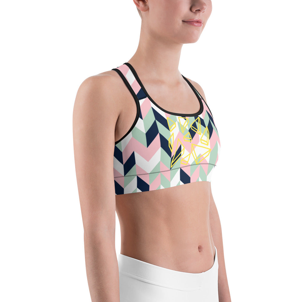 (Geometric) Sports bra