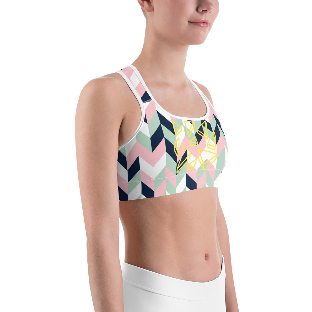 (Geometric) Sports bra