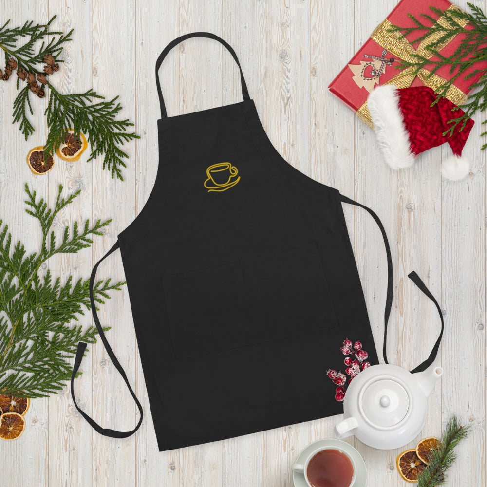 Coffee Time - Embroidered Apron