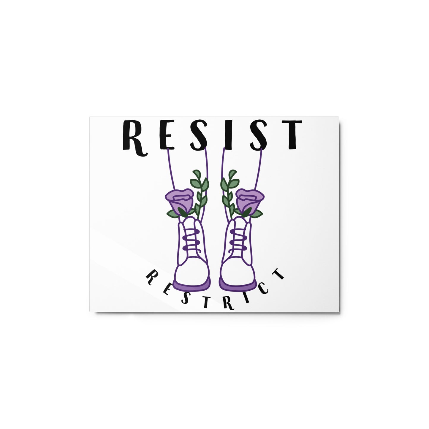 (Resist) Metal prints