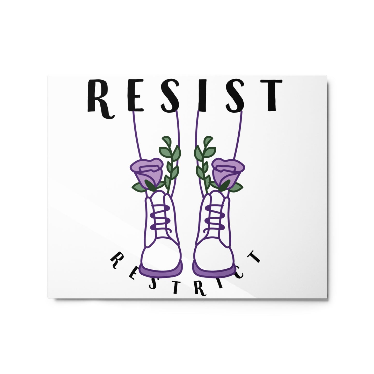 (Resist) Metal prints