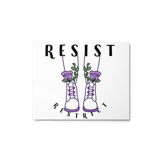 (Resist) Metal prints