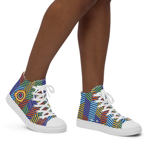 Women’s high top canvas shoes