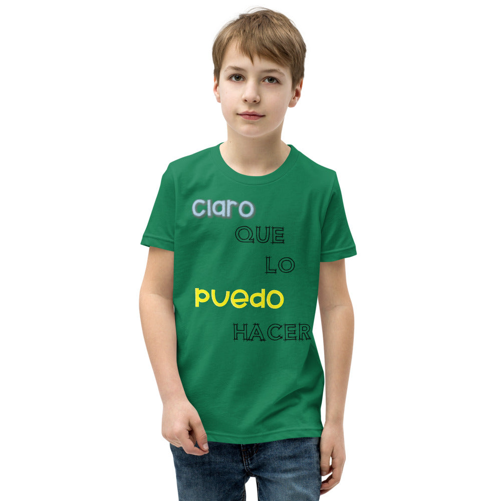 Camiseta de manga corta júnior  (Claro quo lo puedo hacer)